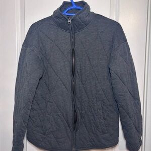 Abercrombie and fitch Gray Quilted Jacket